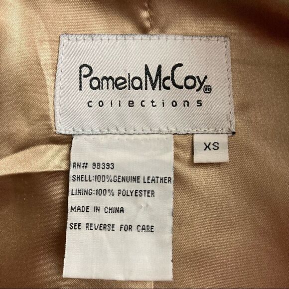PAMELA MCCOY LEATHER JACKET / EUC - Picture 6 of 6